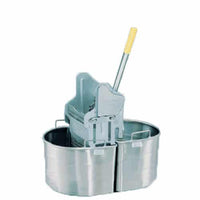 Stainless Steel Small Half-Oval Double Tank & Wringer Combo