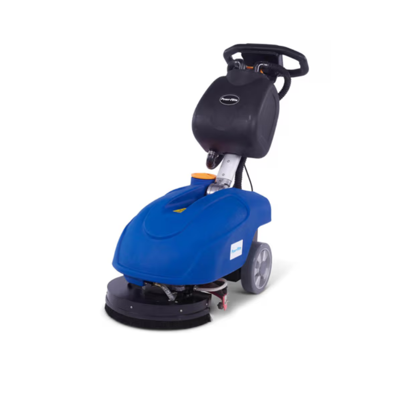 13" Compact Walk Behind Scrubber - AGM Batteries (Off-board charger, brush, pad and pad driver all included)