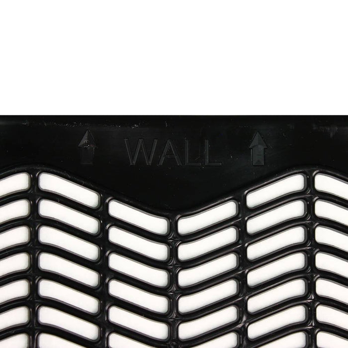 Z-Mat Urinal Mat with Velcro - Black, Grated - Deodorized Fresh Scent - (6/CS)