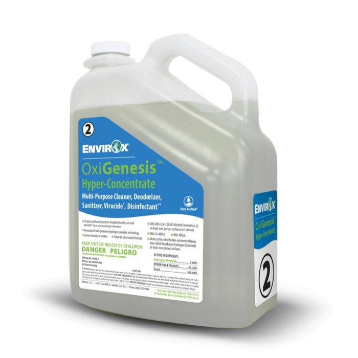 Absolute EnvirOx OxiGenesis Hyper-Concentrate Disinfectant - Fragrance Free - 1 Gal