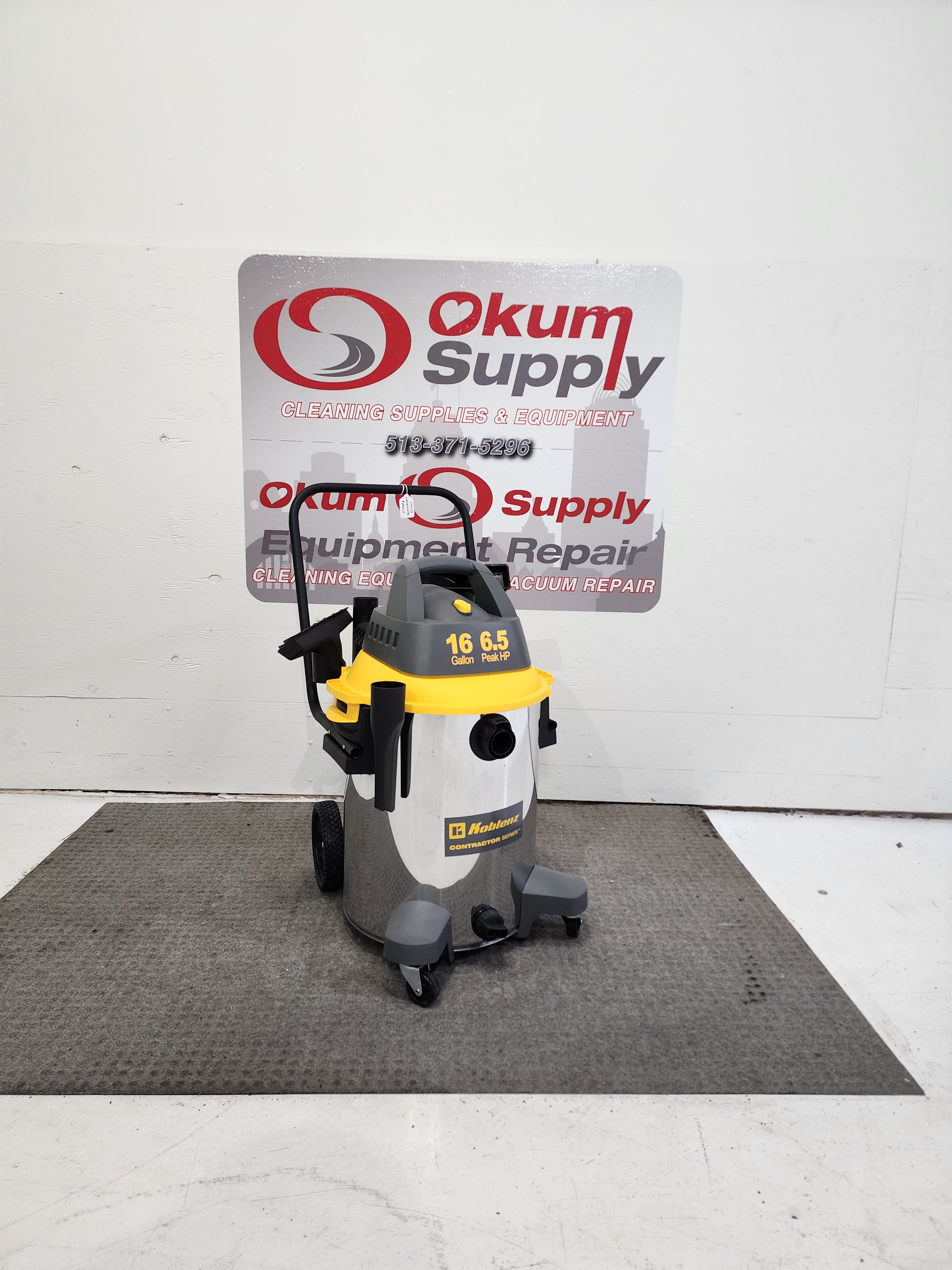 Showroom Demo Model - Contractor Stainless Steel 6.5 Peak HP Wet Dry Blower Shop Vacuum - With Handle - 16 GAL