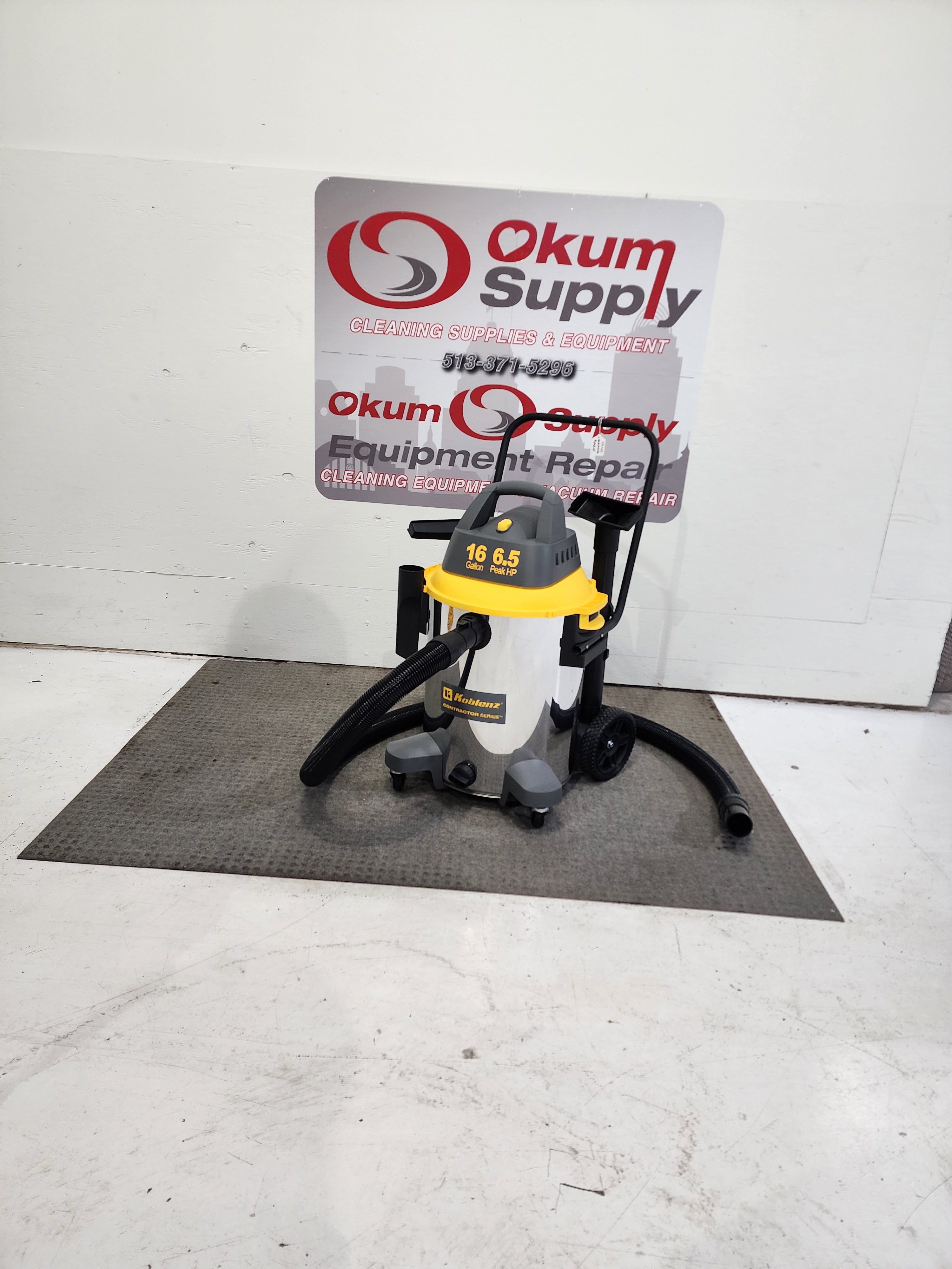 Showroom Demo Model - Contractor Stainless Steel 6.5 Peak HP Wet Dry Blower Shop Vacuum - With Handle - 16 GAL