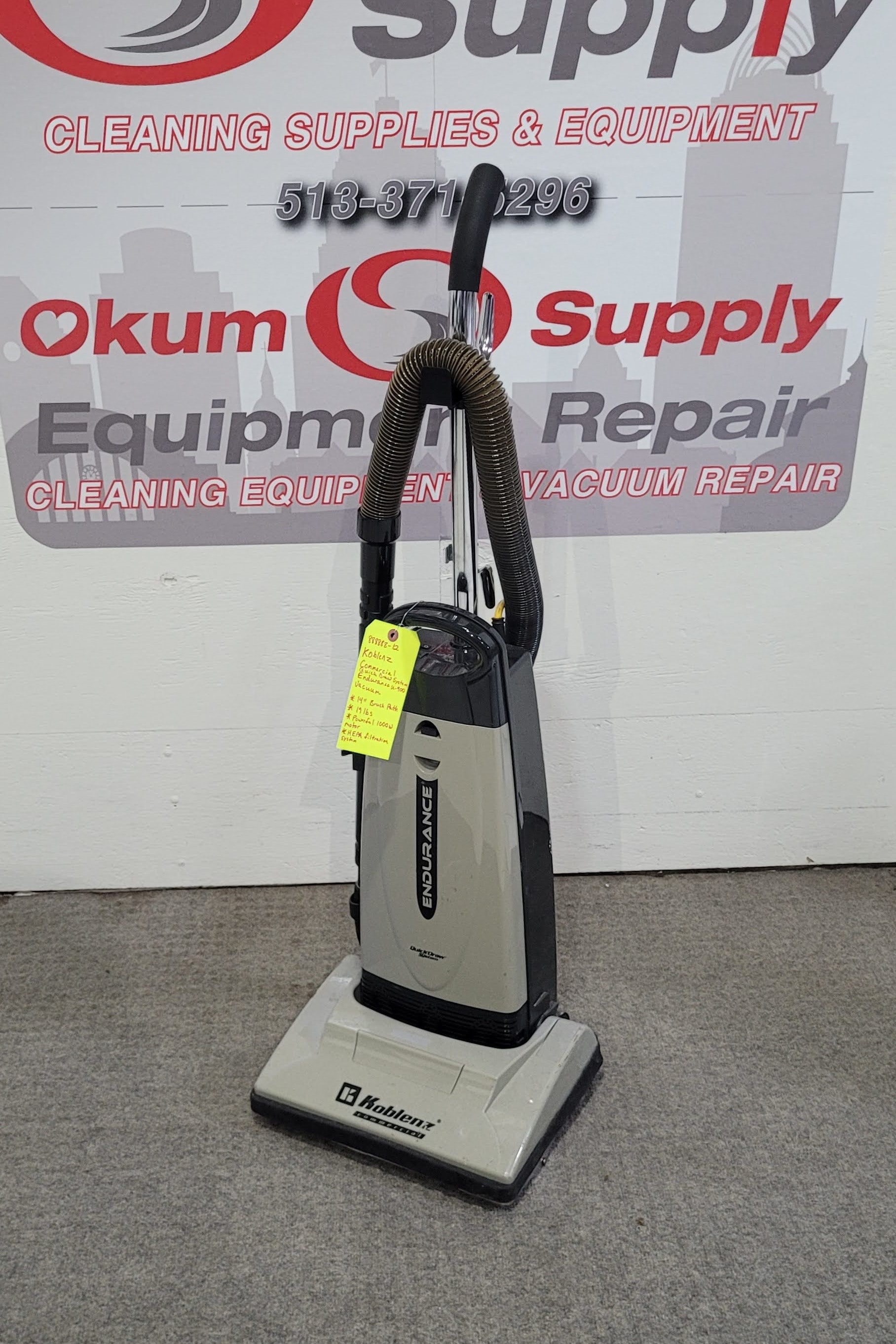 Koblenz Endurance Upright U-900 Commercial Vacuum - Refurbished - Warranty