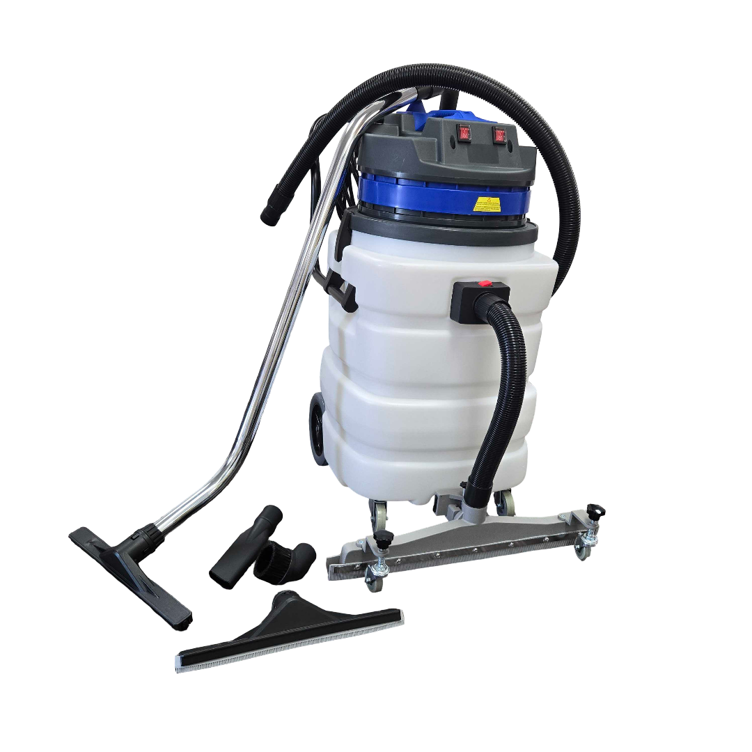 PERFECT 23 Gal. 2- motor Wet/Dry Vac, 28" front mount Squeegee, 5 pc tool kit with 10' hose