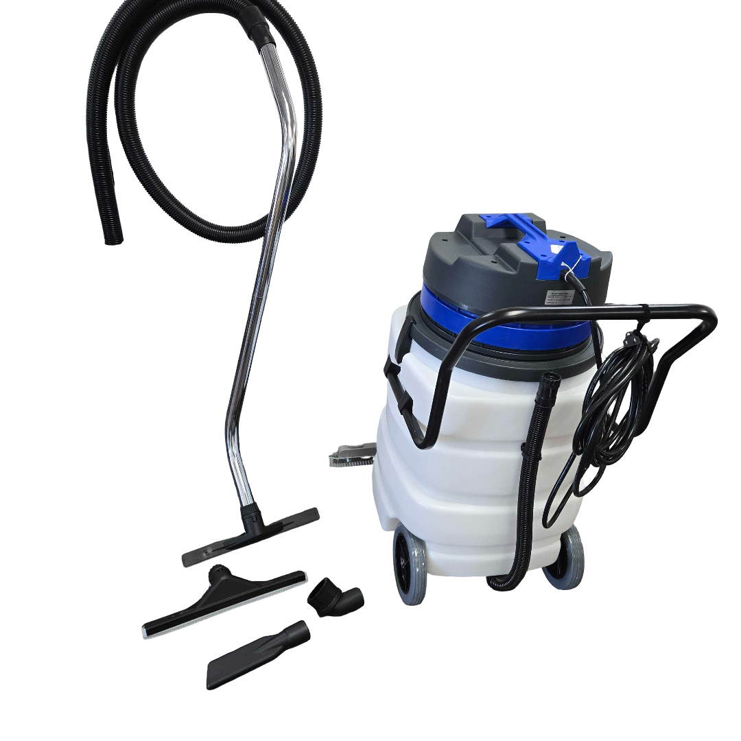 PERFECT 23 Gal. 2- motor Wet/Dry Vac, 28" front mount Squeegee, 5 pc tool kit with 10' hose