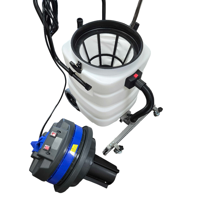 PERFECT 23 Gal. 2- motor Wet/Dry Vac, 28" front mount Squeegee, 5 pc tool kit with 10' hose