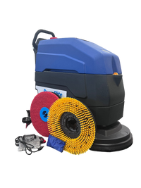 20" Walk Behind Scrubber - Brush Assist - (2) 12V Lead Batteries Pad, Pad Driver, and Maintenance Tool Kit Incl)