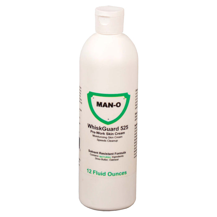 WhiskGuard 525 MAN-O Pre-Work Skin Cream (Solvent Resistant) - 12 Fl. Oz. Squeeze Bottle