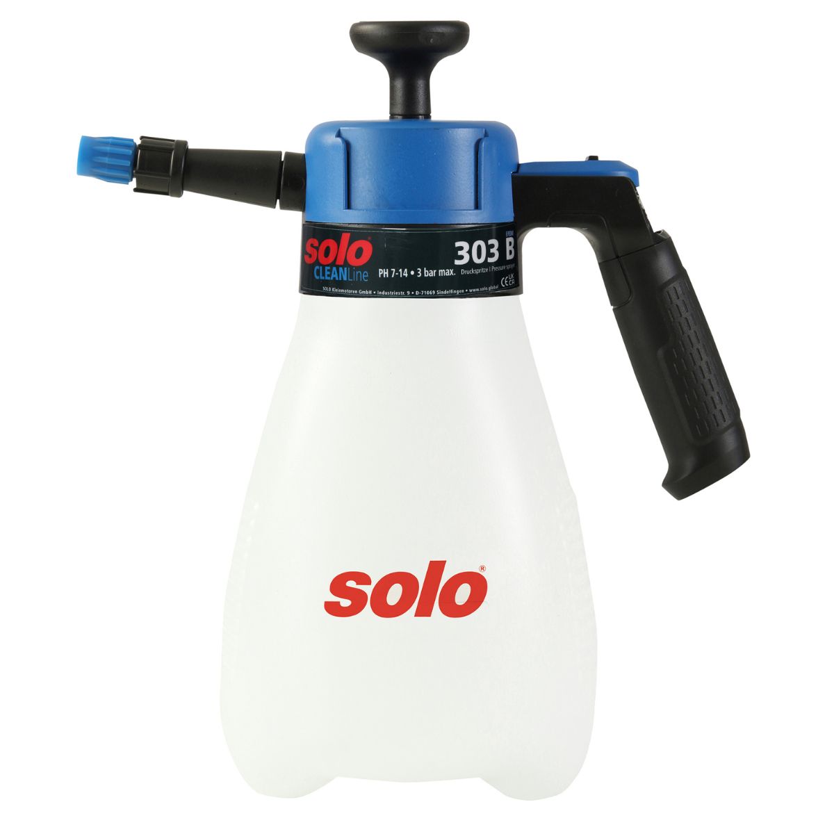SOLO CLEANLine One-Hand Sprayer 303-B - 1.25 Liter - Alkaline (EPDM Seals, pH 7-14)