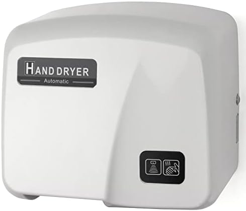 High Grade Fire Retardant ABS - Conventional & Economy Hand Dryer - White