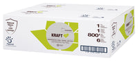Kraft Hardwound Roll Towel - 1-Ply - Brown - (6/CS)