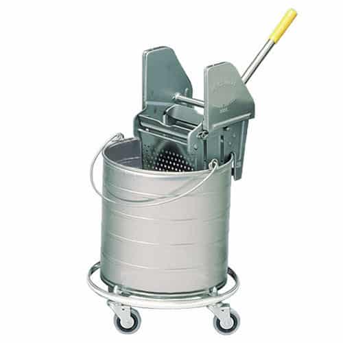 Stainless Steel Castered Single Bucket/Wringer Mopping Combo