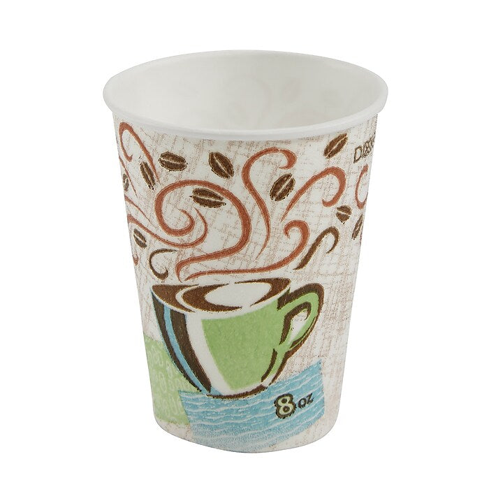 Dixie PerfecTouch - Insulated Paper Hot Cup - 8 Oz - Coffee Haze - (20/50/CS)