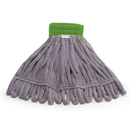 TUBE MOP GRAY 33IN WITH GREEN HEADBAND 6