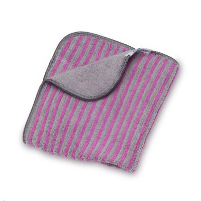 GRAY & BURGUNDY STRIPED 13IN X 13IN WIPER