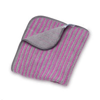 GRAY & BURGUNDY STRIPED 13IN X 13IN WIPER