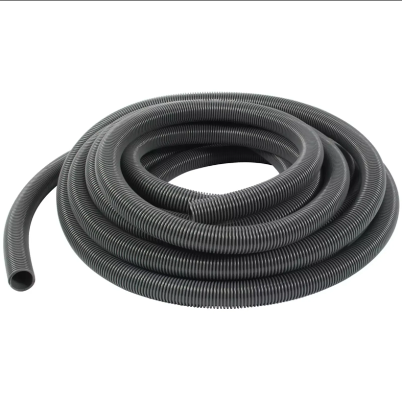 1.5 Inch (38mm) x 50 Ft (15.4m) General Purpose Black Wire Support Hose with Nylon Reinforcement Web