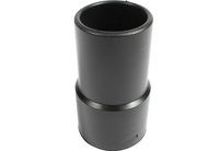 1.5 inch Diameter PVC Wire Support Vacuum Threaded Hose Cuff, Black