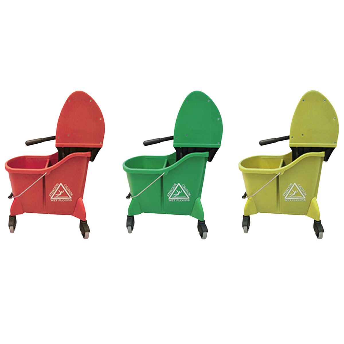 Dual Cavity Mop Bucket With Down Press - 35 QT - (Multiple Colors)