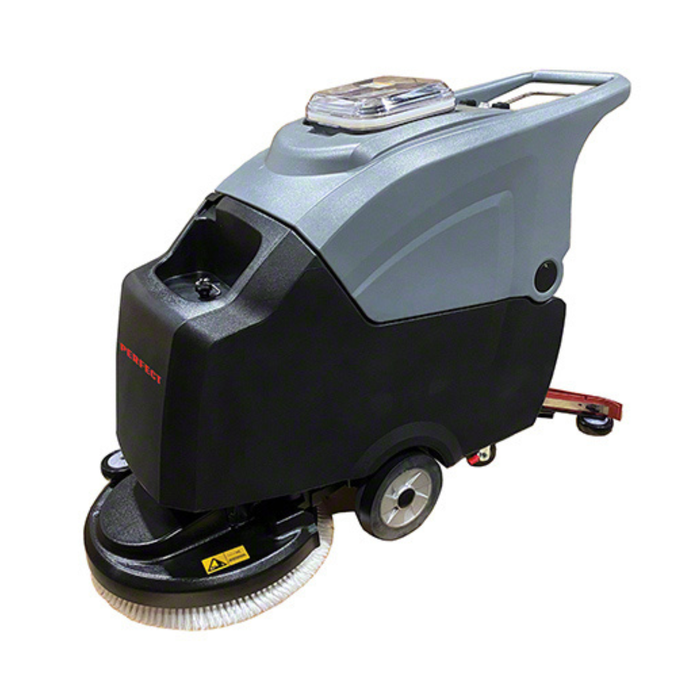 PERFECT 20", 13 GALLON  battery Scrubber – 20" path. 13 gal tank auto scrubber, gel battery