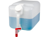 5 gallon, Clear Plastic Jug, graduated with spigot