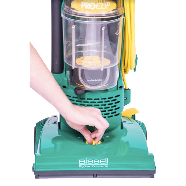 Bissell Big Green Commercial 13.5" ProCup Upright Vacuum - On Board Tools