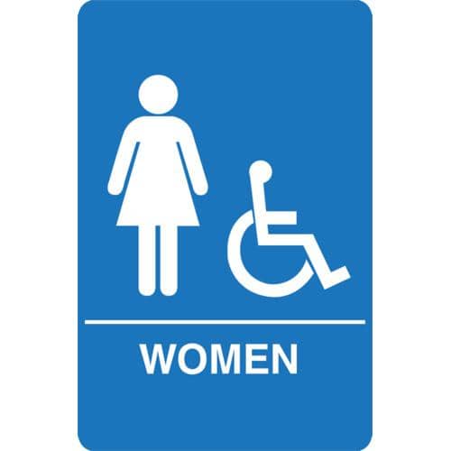 Accessible Restroom Signs - Various