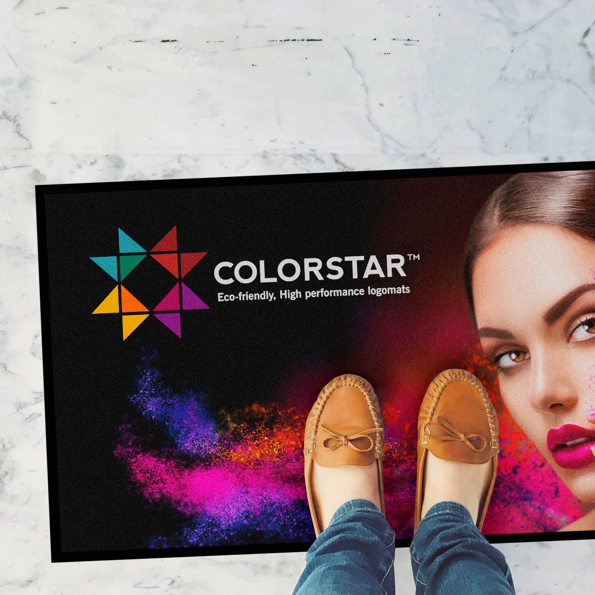 ColorStar® Impressions Logo Mat - Indoor Commercial Floor Mat