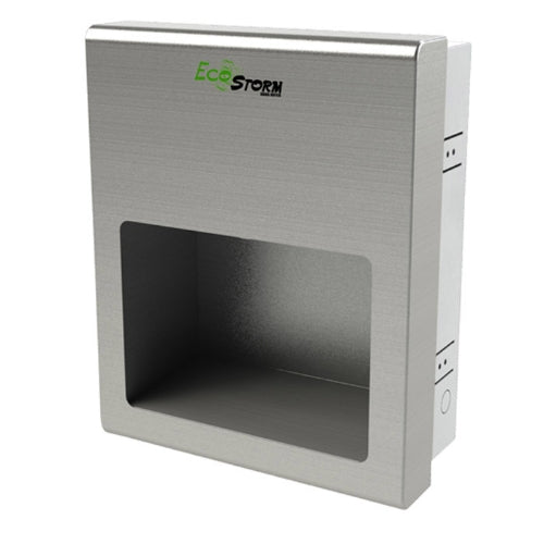 EcoStorm® Recessed - Ultra Series - High Speed Hand Dryer - Brushed Stainless