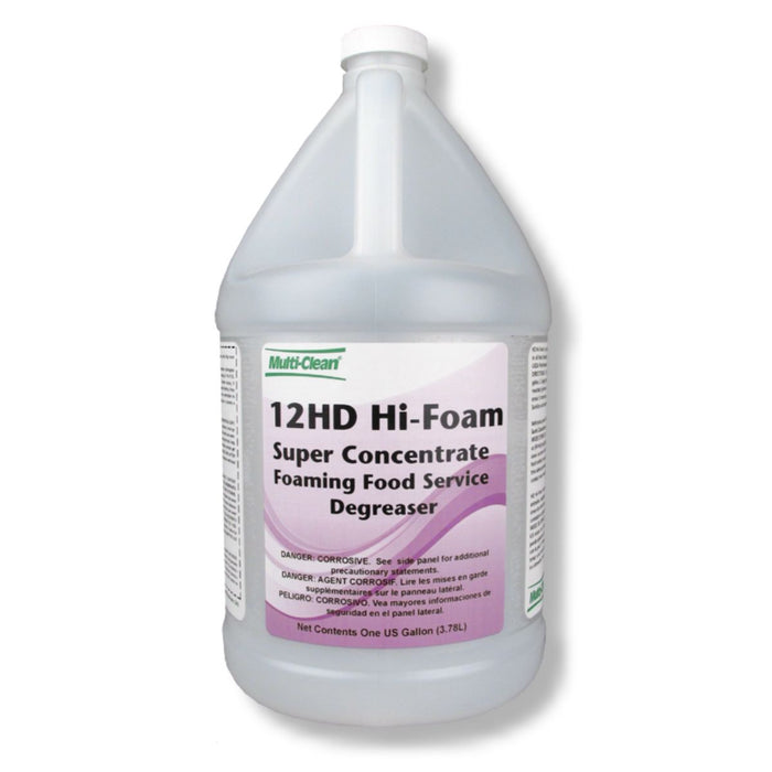12 HD Hi-Foam SC - Super Concentrate - High Foaming Food Service Degreaser (4/1 GL)