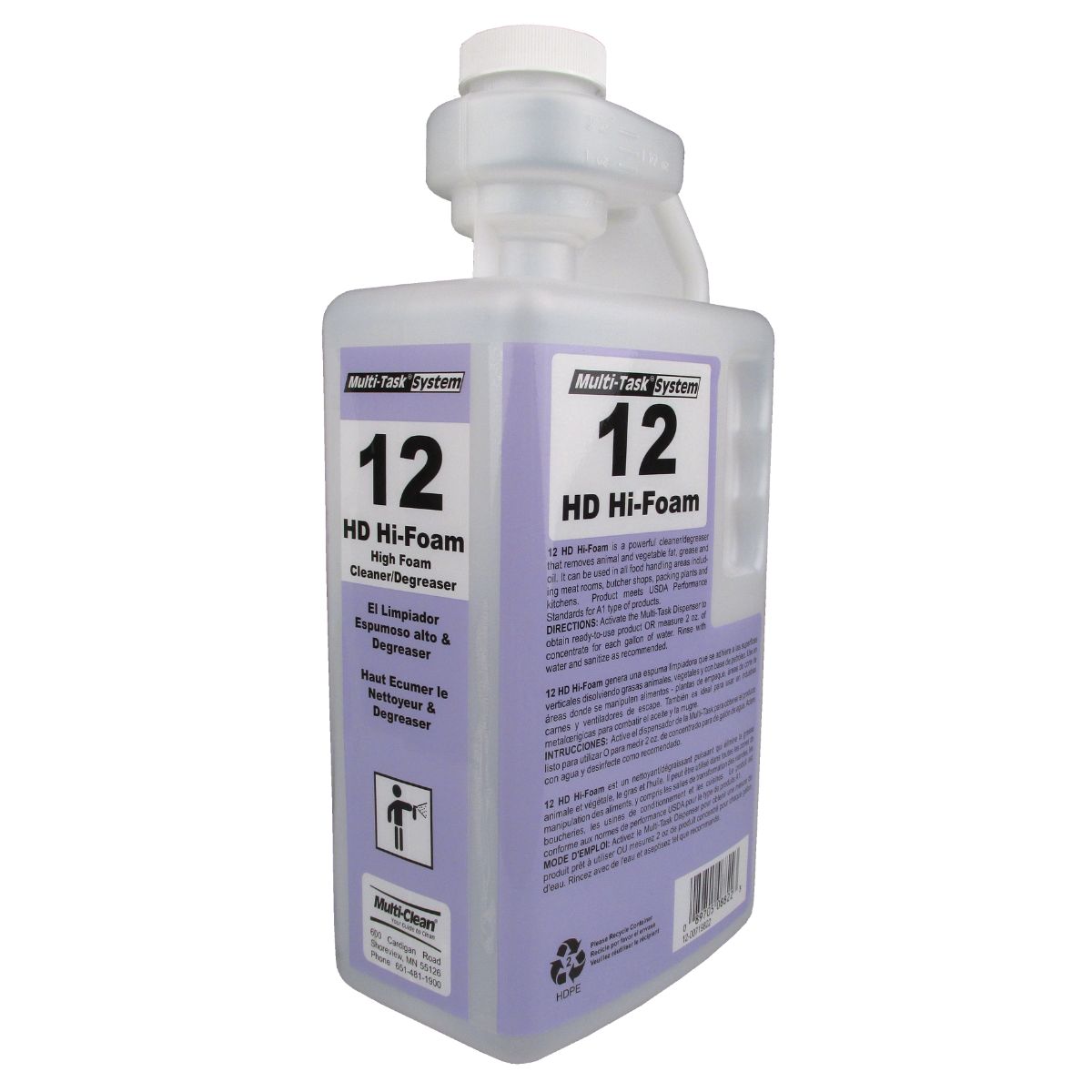 12 HD Hi-Foam - Multi-Task - Food Service Degreaser - (4/2 L)