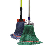 Nova Microfiber String Mop - 5" Headband - Large - Green