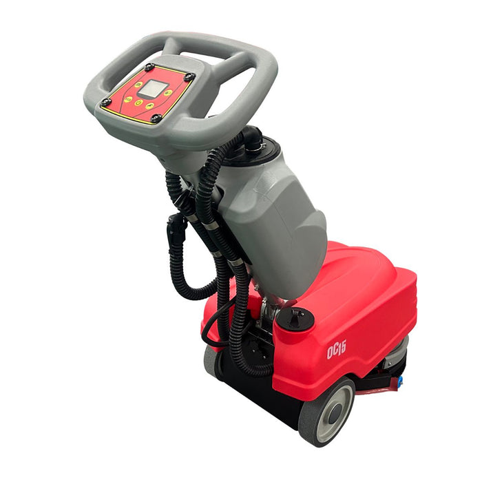Okum's Choice OC15 15" Compact Walk Behind Scrubber - 24V Battery Powered