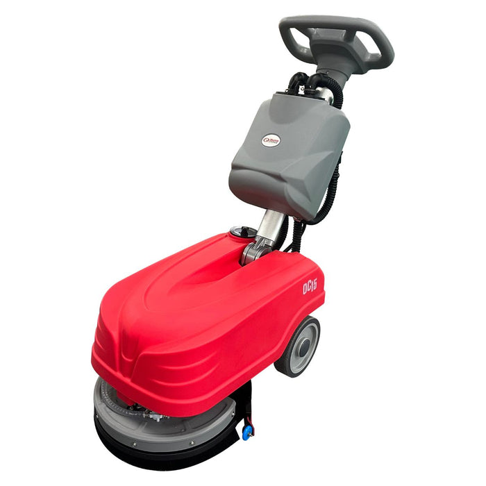 Okum's Choice OC15 15" Compact Walk Behind Scrubber - 24V Battery Powered