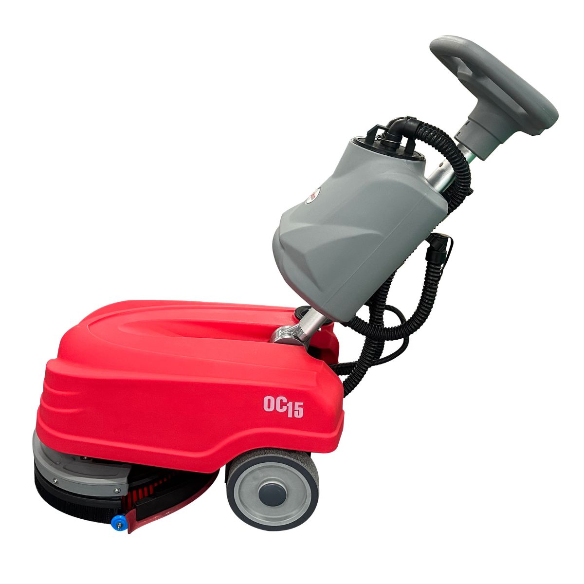 Okum's Choice OC15 15" Compact Walk Behind Scrubber - 24V Battery Powered