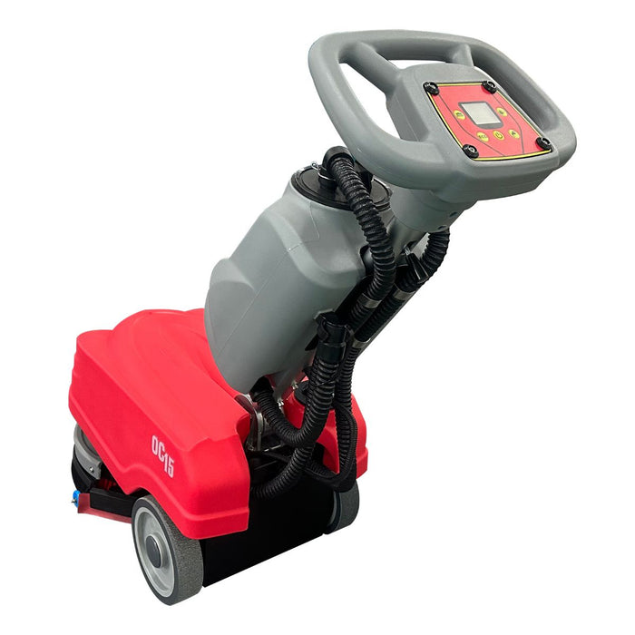 Okum's Choice OC15 15" Compact Walk Behind Scrubber - 24V Battery Powered