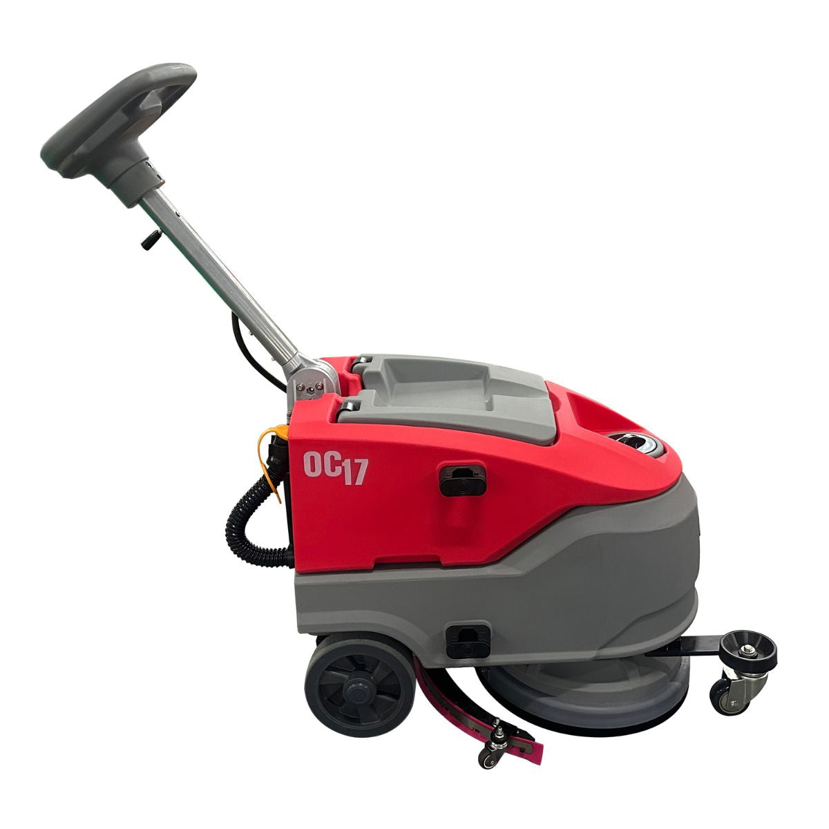 Okum's Choice OC17 17" Compact Walk Behind Floor Scrubber - 24V Battery Powered