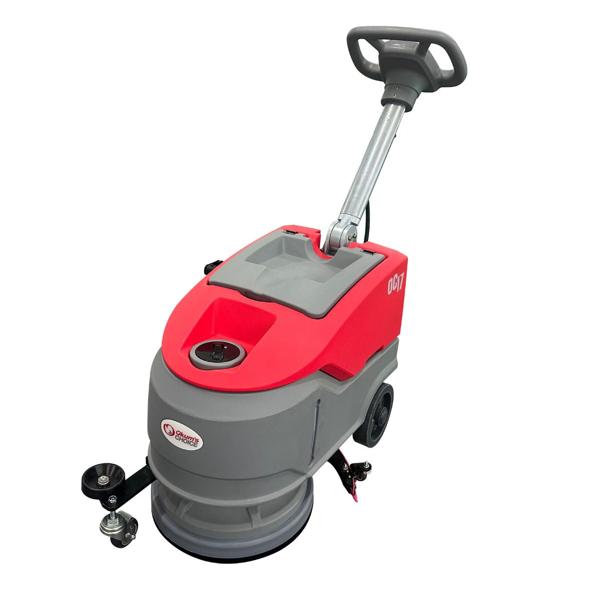 Okum's Choice OC17 17" Compact Walk Behind Floor Scrubber - 24V Battery Powered