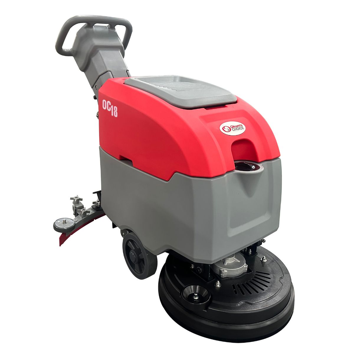 Okum's Choice OC18 18" Battery Powered Walk Behind Floor Scrubber - 24V