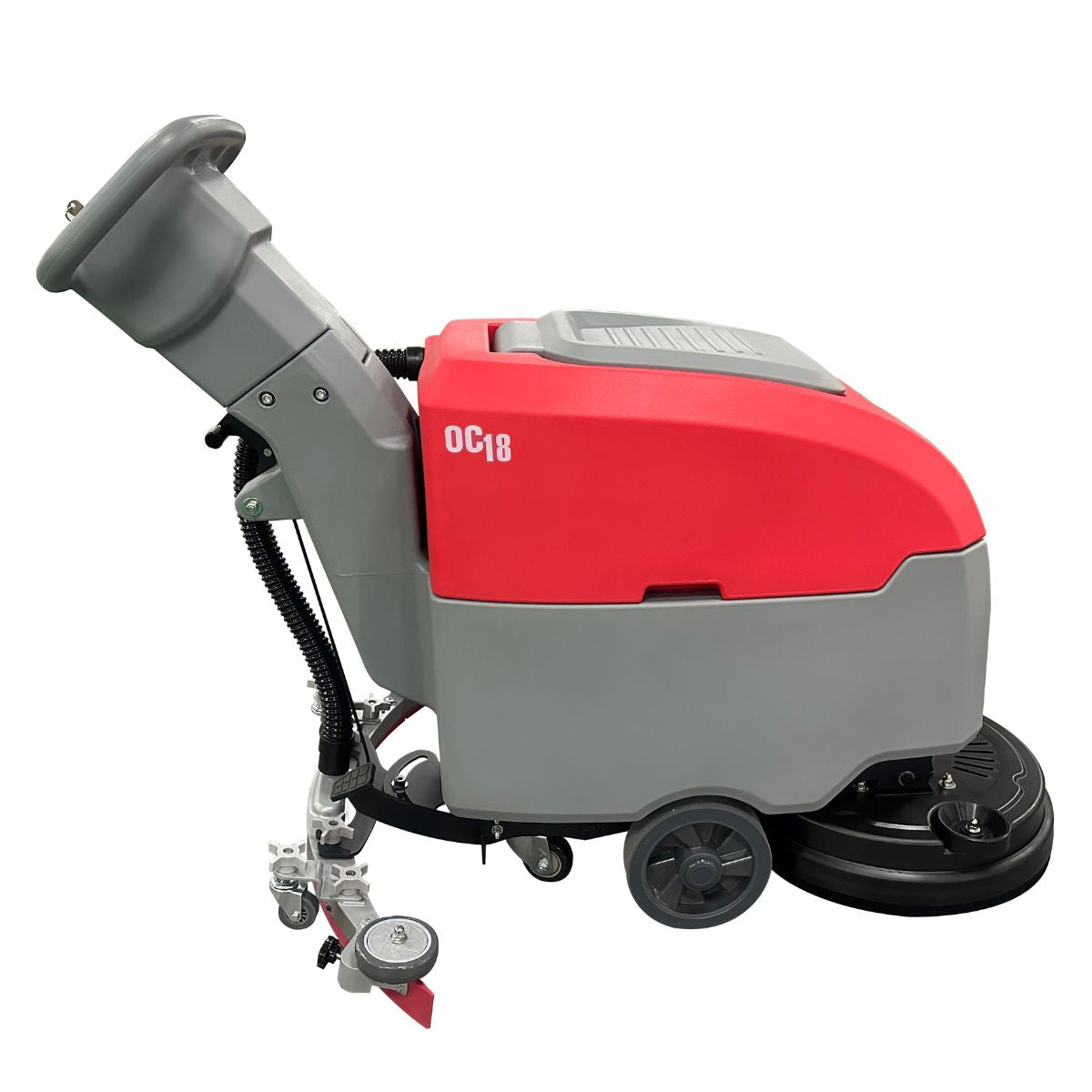 Okum's Choice OC18 18" Battery Powered Walk Behind Floor Scrubber - 24V