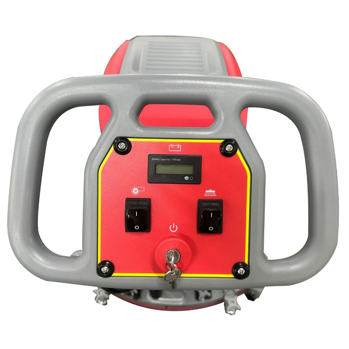 Okum's Choice OC18 18" Battery Powered Walk Behind Floor Scrubber - 24V