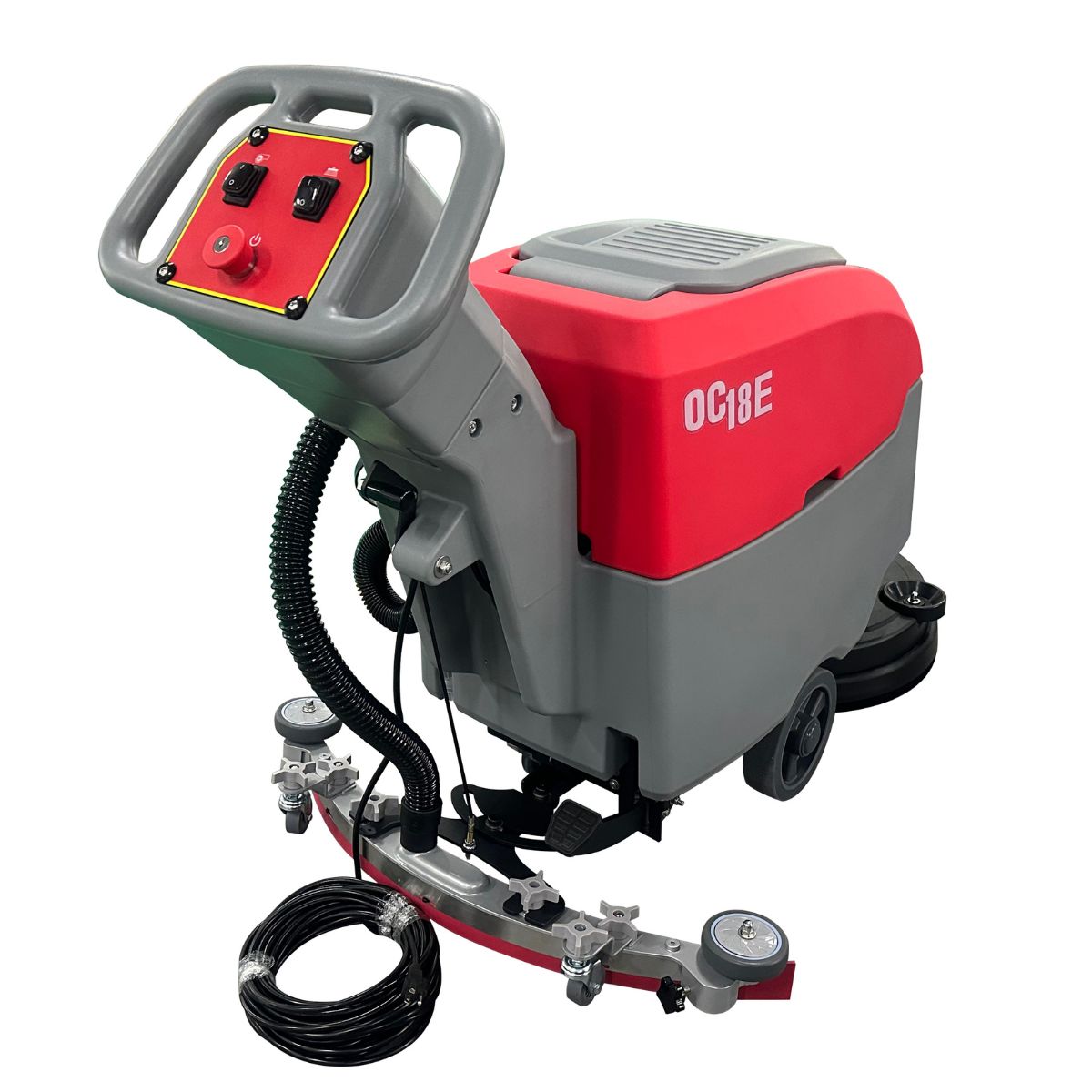 Okum's Choice OC18E 18" Electric Walk Behind Floor Scrubber - 110-120V Corded