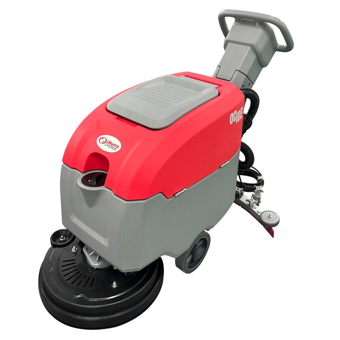 Okum's Choice OC18E 18" Electric Walk Behind Floor Scrubber - 110-120V Corded