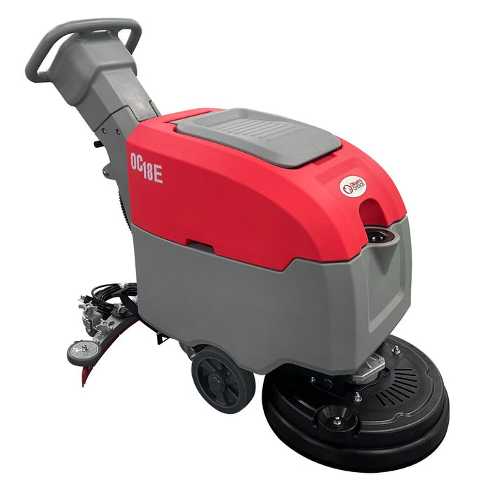 Okum's Choice OC18E 18" Electric Walk Behind Floor Scrubber - 110-120V Corded