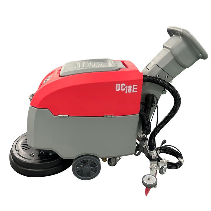 Okum's Choice OC18E 18" Electric Walk Behind Floor Scrubber - 110-120V Corded