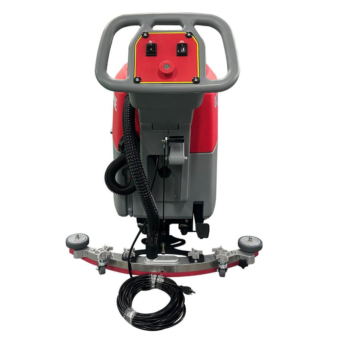 Okum's Choice OC18E 18" Electric Walk Behind Floor Scrubber - 110-120V Corded
