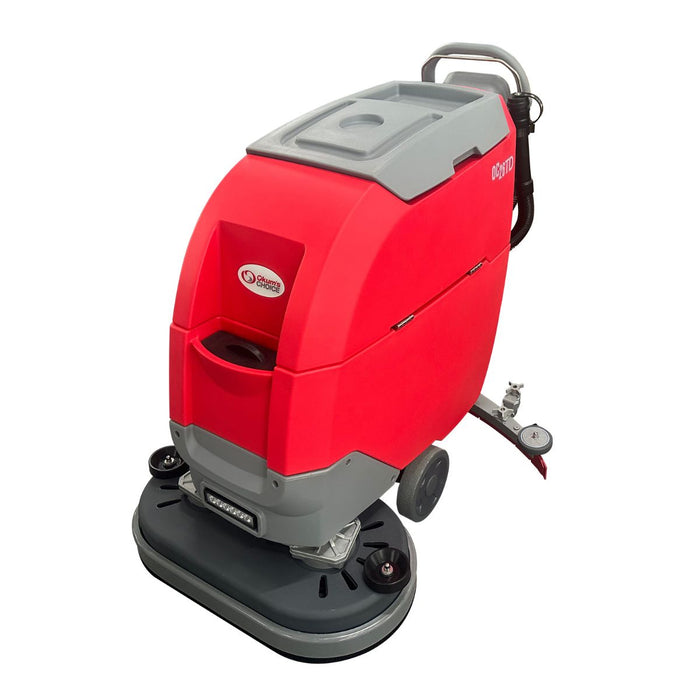 Okum's Choice OC26TD 26" Traction Drive Walk Behind Floor Scrubber - 24V Battery Powered