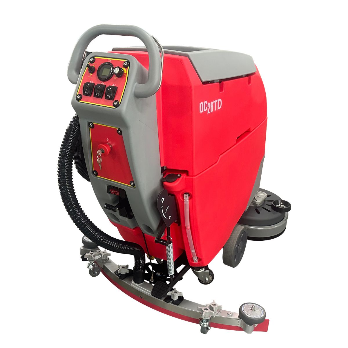 Okum's Choice OC26TD 26" Traction Drive Walk Behind Floor Scrubber - 24V Battery Powered