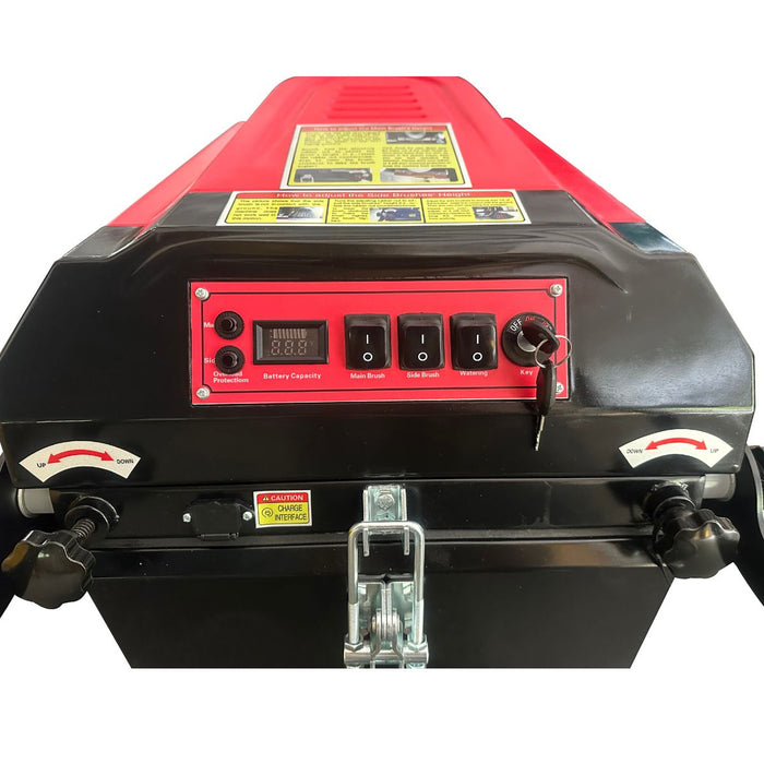 Okum's Choice OCSV40 40" Battery Powered Walk Behind Floor Sweeper