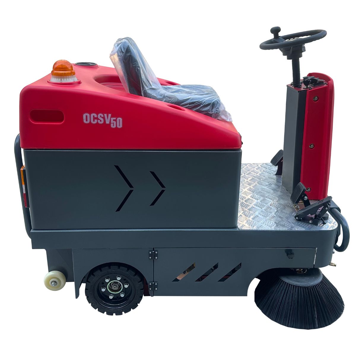 Okum's Choice OCSV50 50" Ride-On Industrial Floor Sweeper